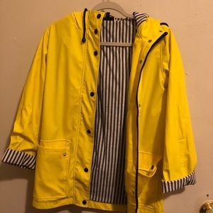 Topshop Yellow Rain Coat
